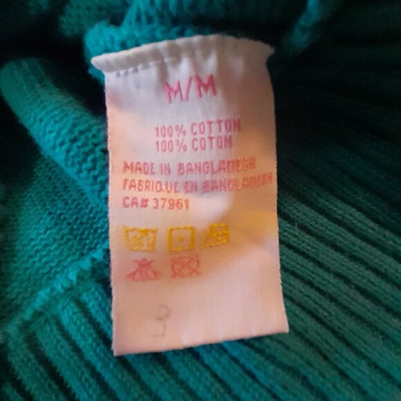 Dream Hooded Sweater Turquoise Blue Size Medium - Picture 5 of 5